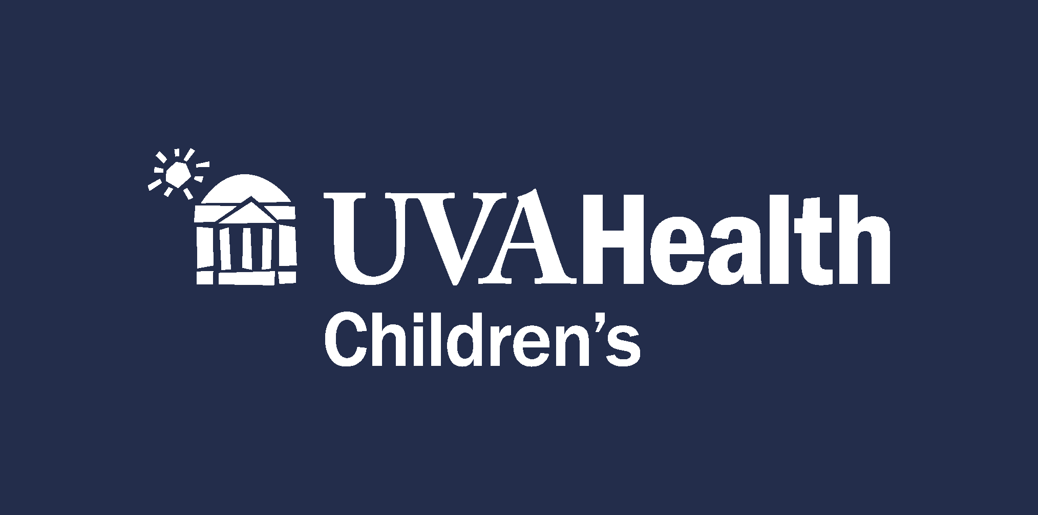 UVA Health Children's knockout logo in blue