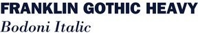 UVA Health Brand font: Franklin Gothic Heavy