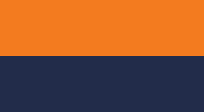 Blue and orange stripe
