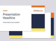 UVA Health Brand PowerPoint template - Yellow version