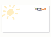 UVA Children's Zoom background with sun